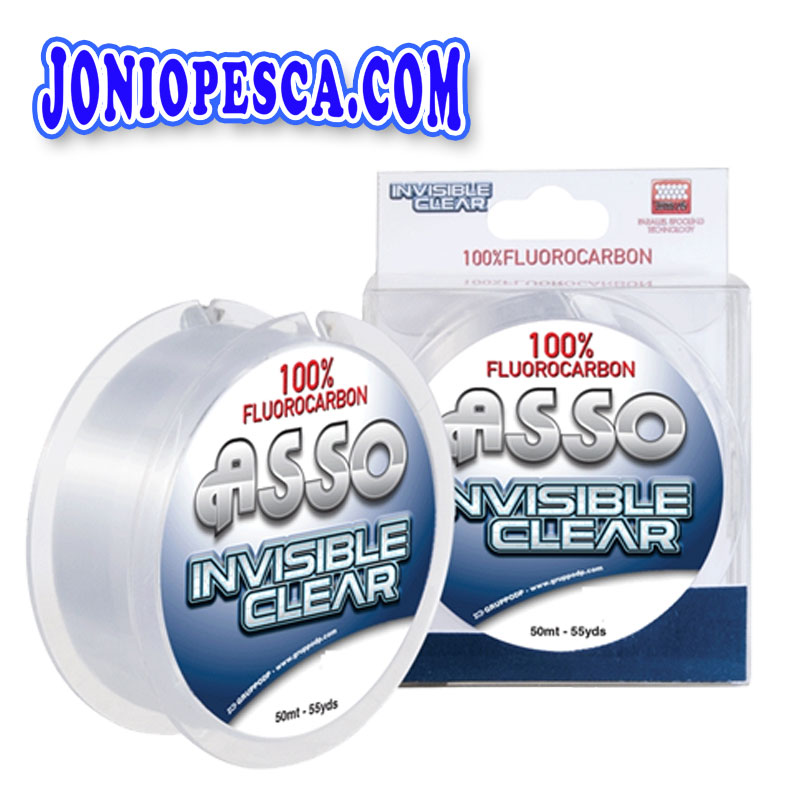 FLUOROCARBON ASSO INVISIBLE CLEAR - 50 MT - Jonio Pesca di Davide