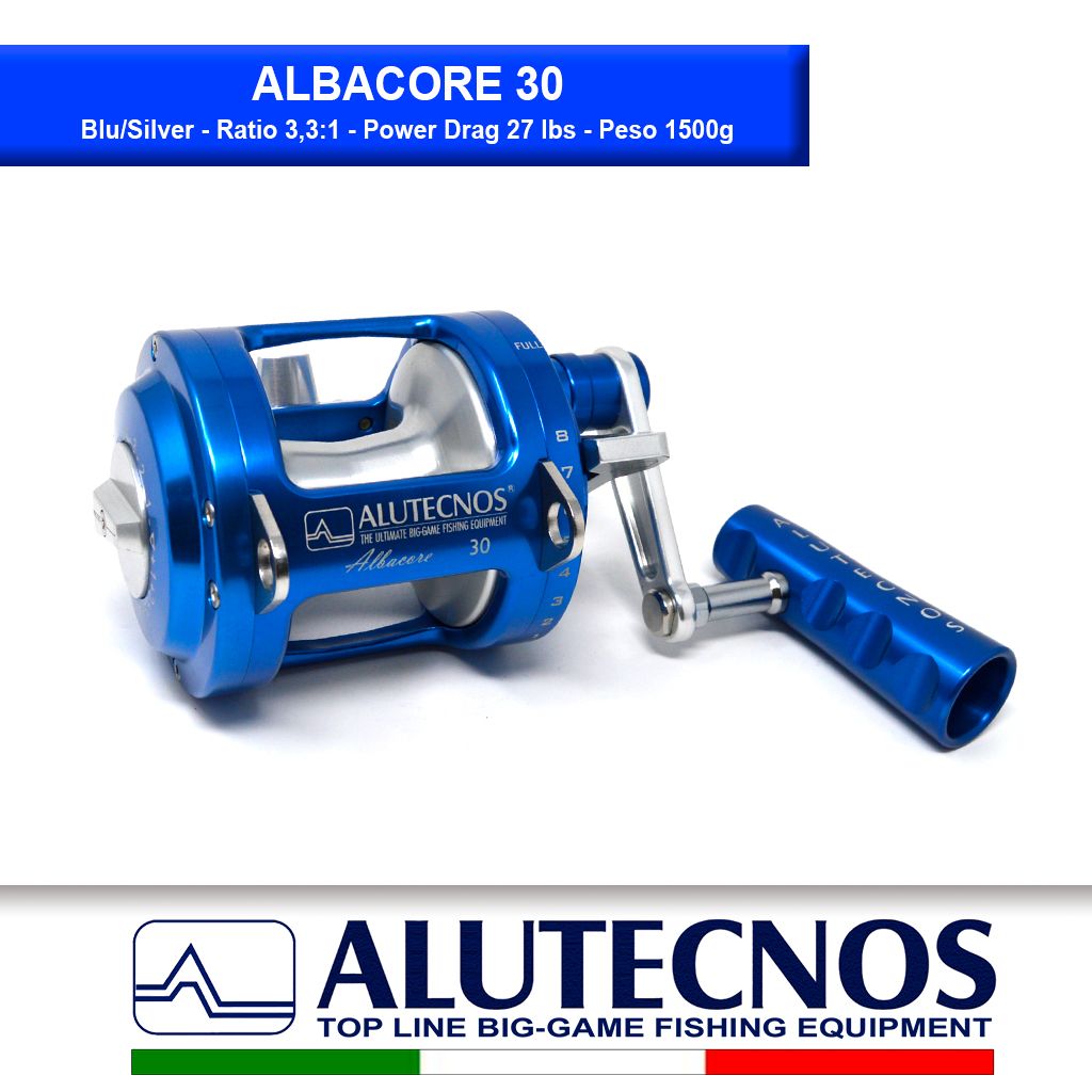 ALUTECNOS ALBACORE 30W 2 SPEED BLUE - Dimensione Pesca S.r.l.