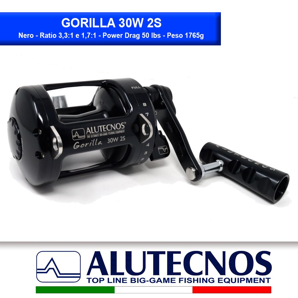 ALUTECNOS GORILLA 30W 2S BLACK - Jonio Pesca di Davide Chiera