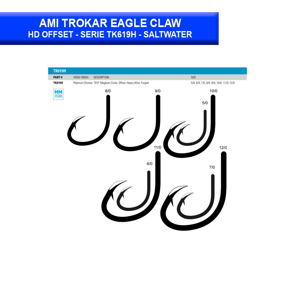 Trokar Magnum 619 Offset Circle 10/0 (2 Hooks)