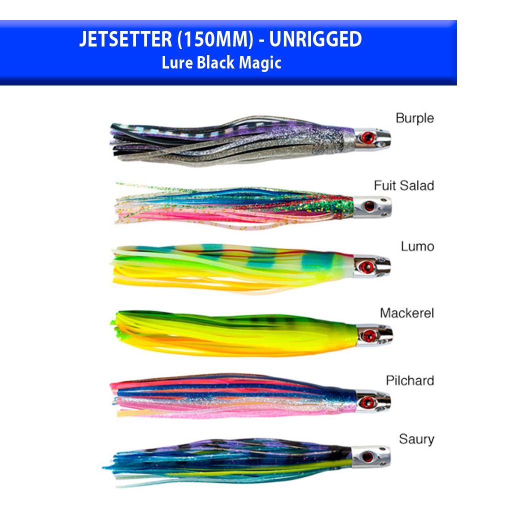 KONA LURES JETSETTER BLACK MAGIC (150mm) - Jonio Pesca di Davide