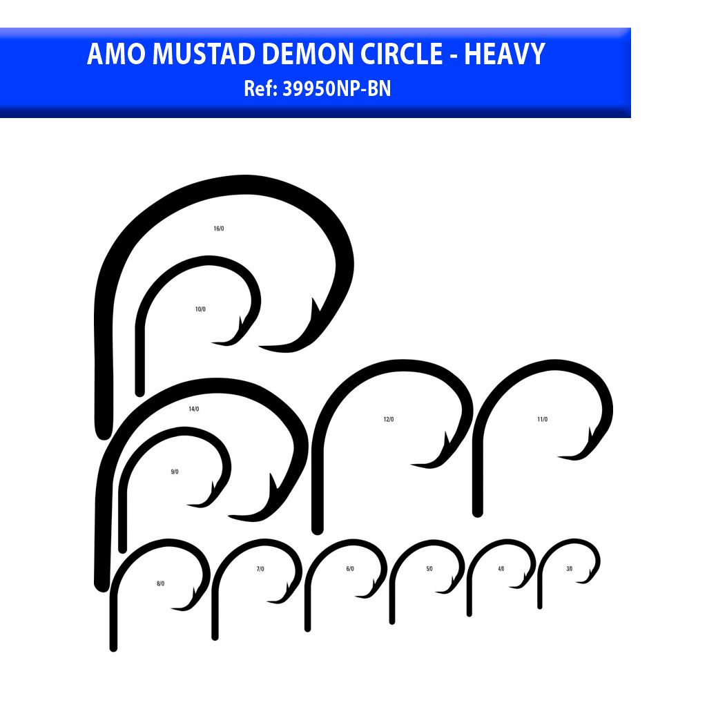 AMI MUSTAD DEMON CIRCLE - HEAVY (ref.39950NP-BN) - Jonio Pesca di Davide  Chiera