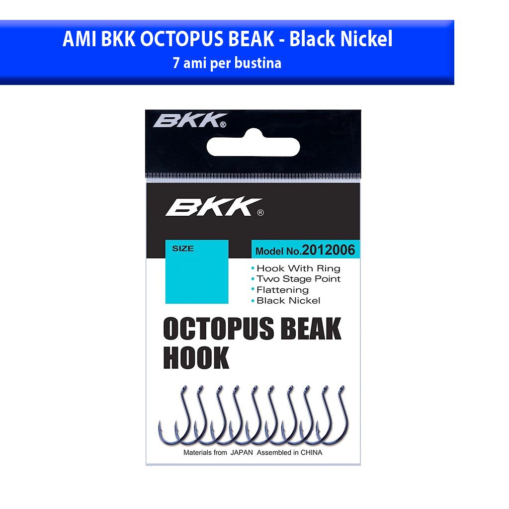 AMI BKK OCTOPUS BEAK - Black Nickel - Jonio Pesca di Davide Chiera