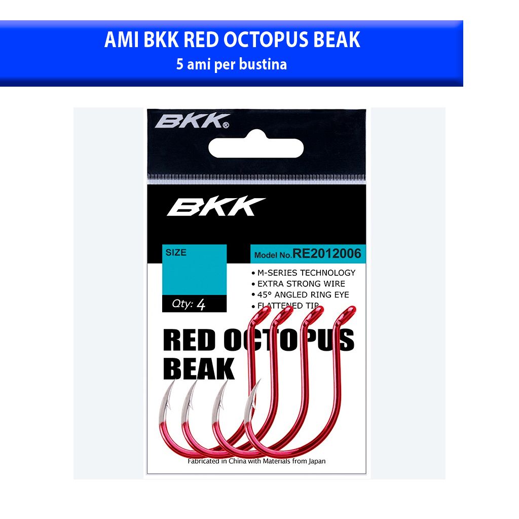 AMI BKK RED OCTOPUS BEAK - Jonio Pesca di Davide Chiera