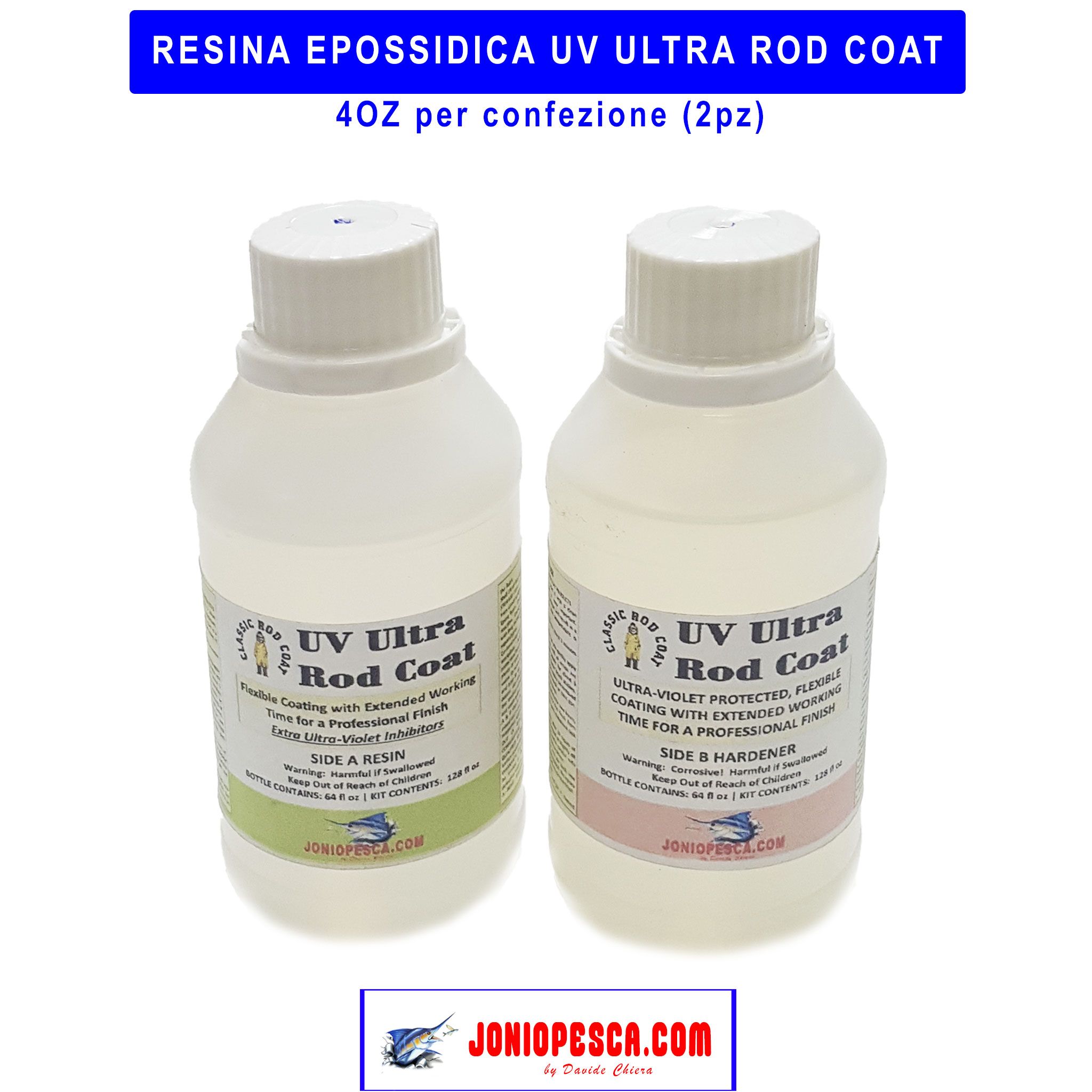 RESINA EPOSSIDICA - UV ULTRA ROD COAT (LOW CURE) - 4OZ - Jonio Pesca di  Davide Chiera