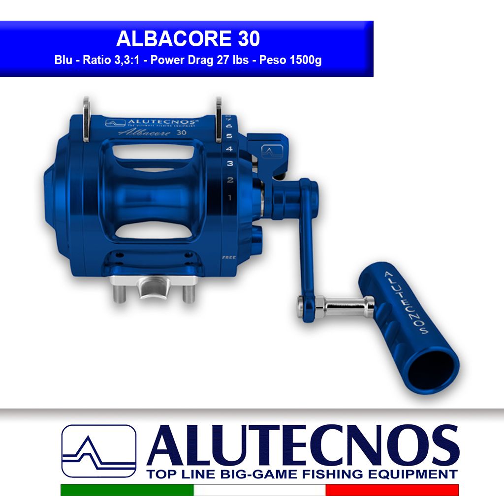 ALUTECNOS ALBACORE 30W 2 SPEED BLUE - Dimensione Pesca S.r.l.