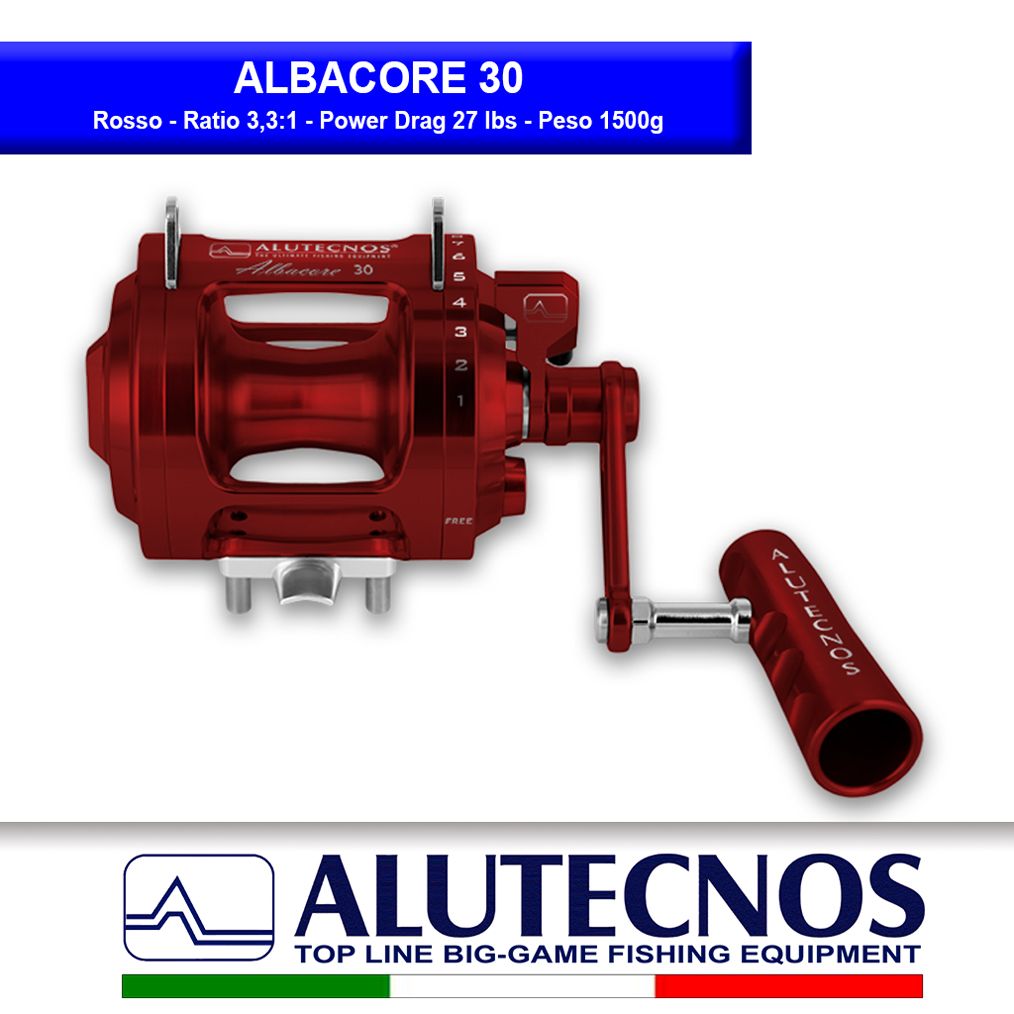 ALUTECNOS ALBACORE 30W 2 SPEED BLUE - Dimensione Pesca S.r.l.