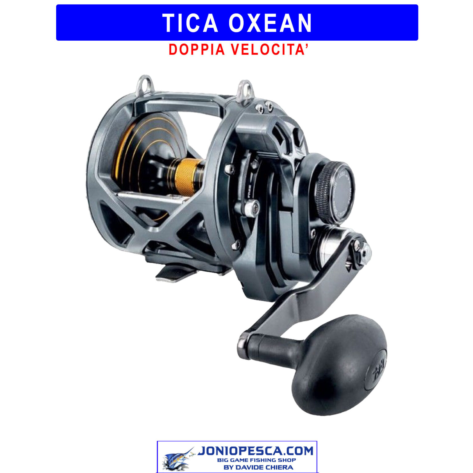 MULINELLO TICA OXEAN – DOPPIA VELOCITA’ - OX50TS - Doppia Velocità - Manovella Destra